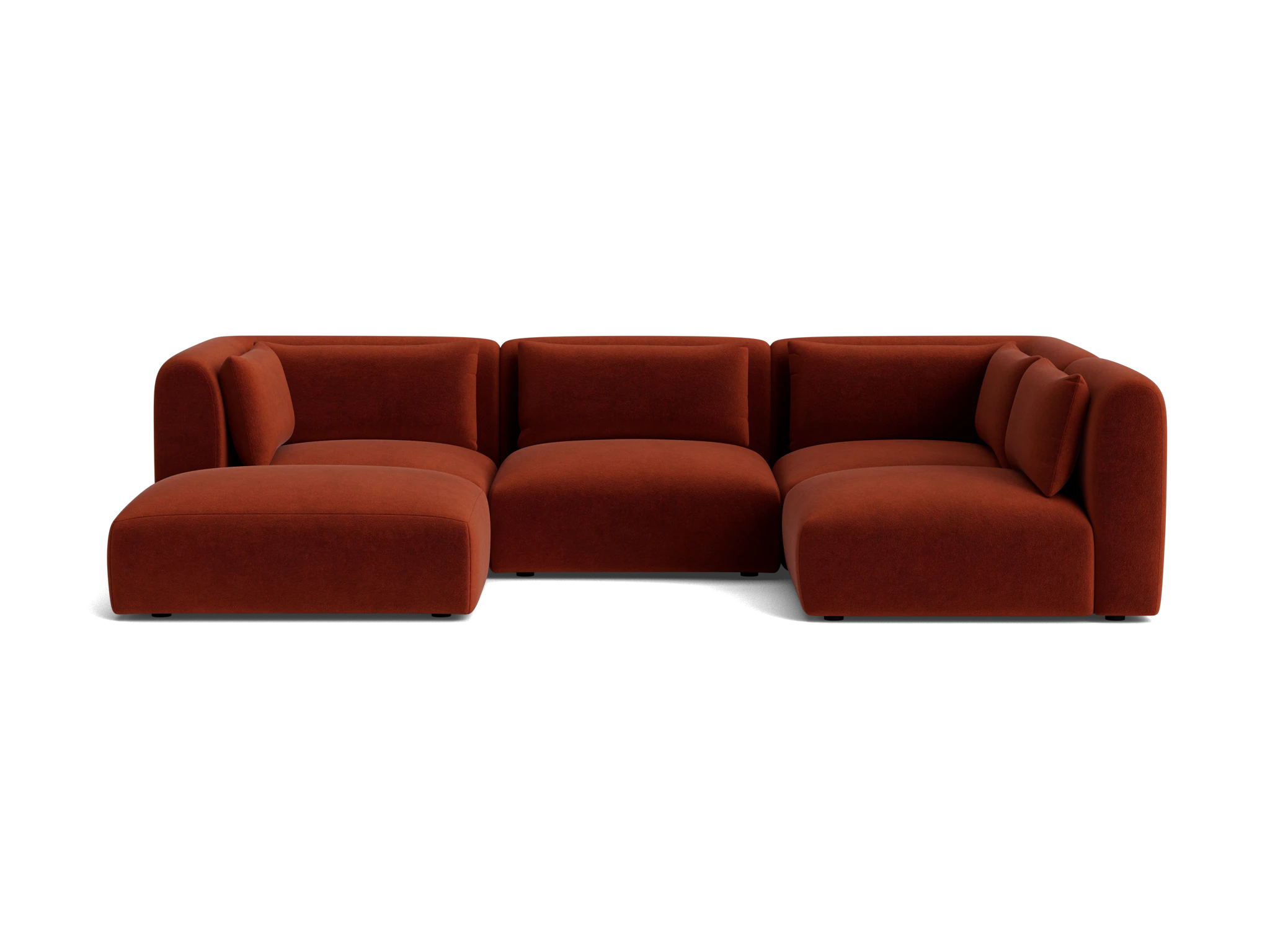 Carin Modular U-Sofa Bumper Sectional